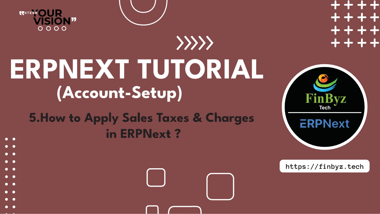 ERPNext Taxes & Charges Account Setup Guide
